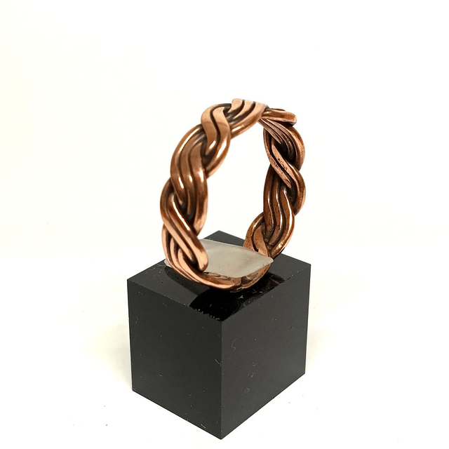 Bague cuivre vague 5 brins 