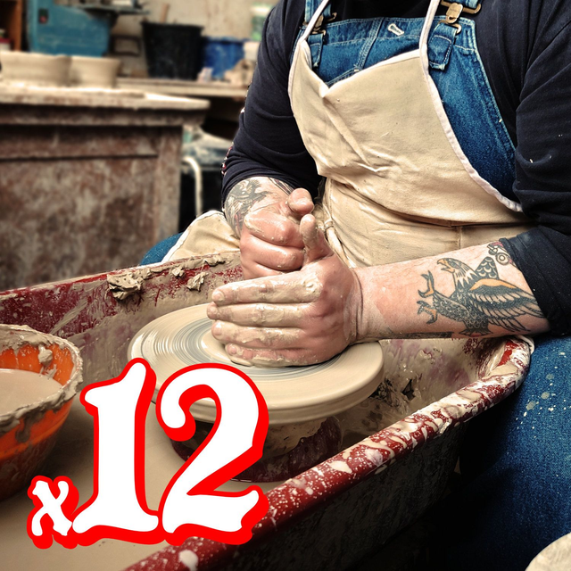 Block of 12 Weekly Pottery Classes with Student Discount