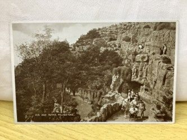 Zig Zag Paths, Folkestone, Kent, Posted 1928 Valentine&#039;s Photo Brown Series pc.. no. R217 £2.50