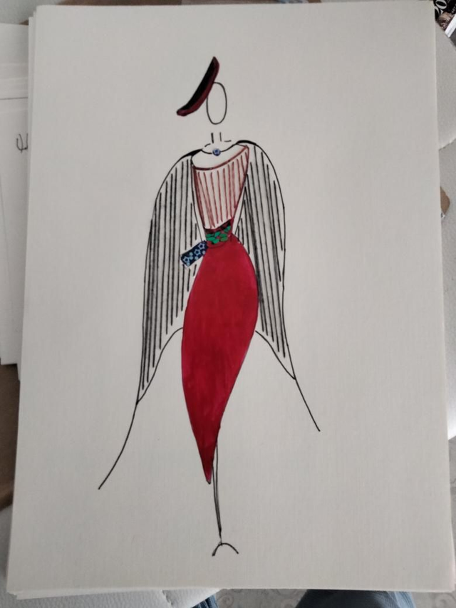 Dessin Monde cousu main 