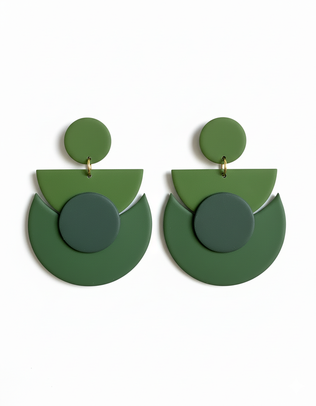 MediaLuna verde oliva