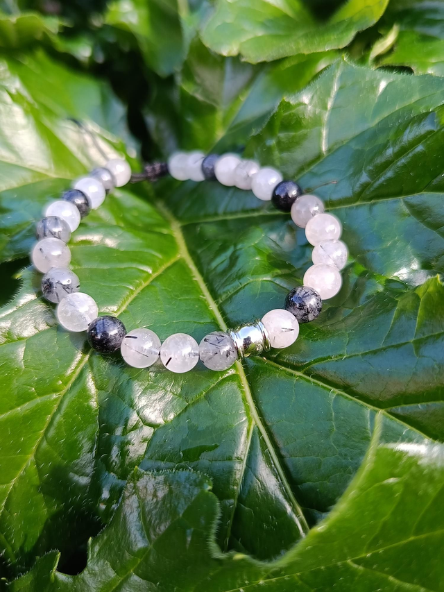 Bracelet Kélyan Homme – Quartz Tourmaline Ajustable