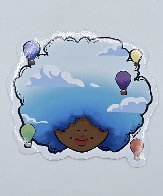 Head in the cloud 8x8cm