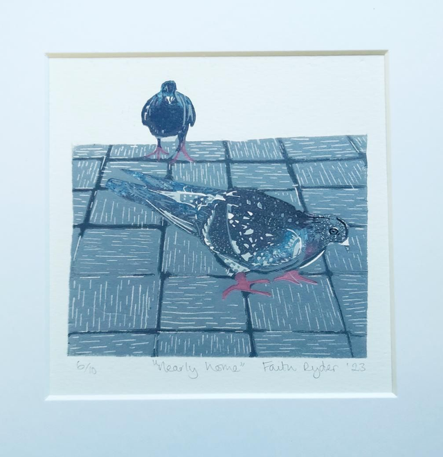 Nearly Home - linoprint