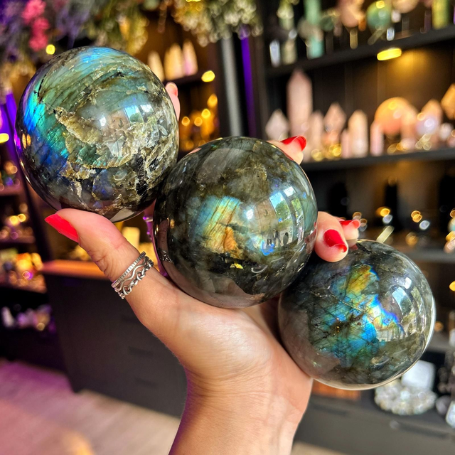 Labradorite Spheres