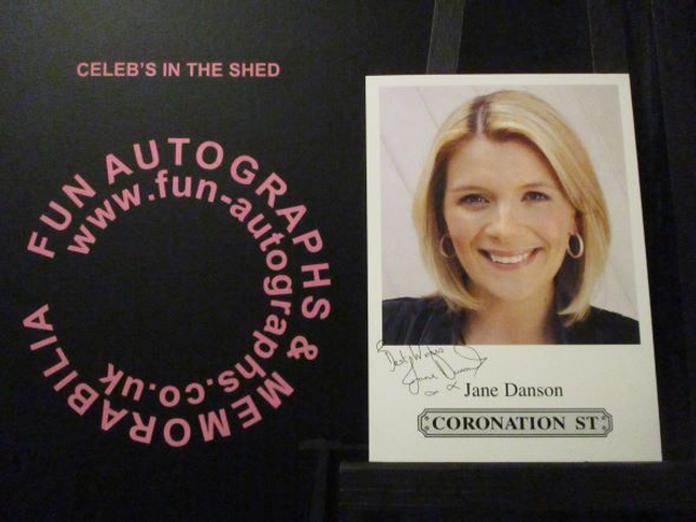 Jane Danson (Leanne Battersby) Original Coronation Street Pre-Print Cast Card