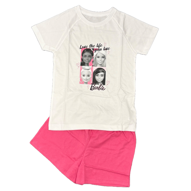 Girls Barbie Shorts Pyjama Sets 6-8 Years 