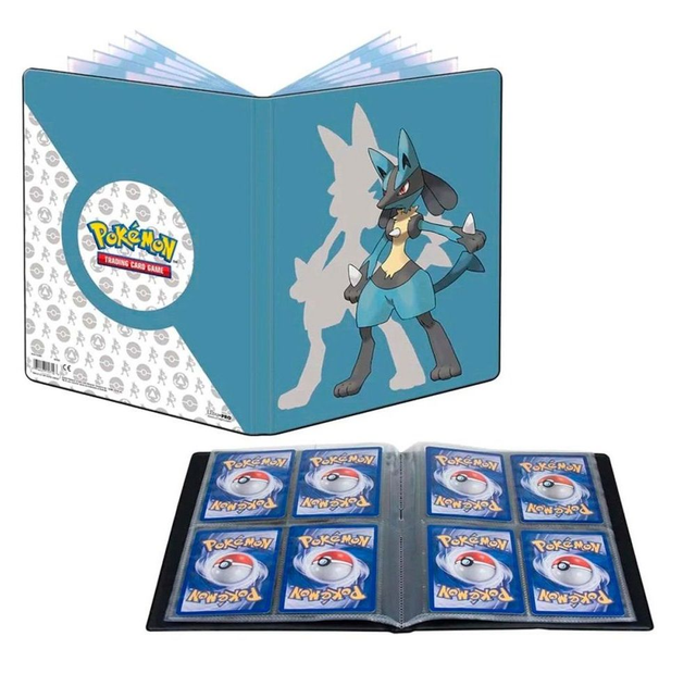 Portafolio para cartas Pokemon Lucario de 4 bolsillos