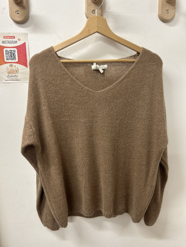 Pull TIA taupe