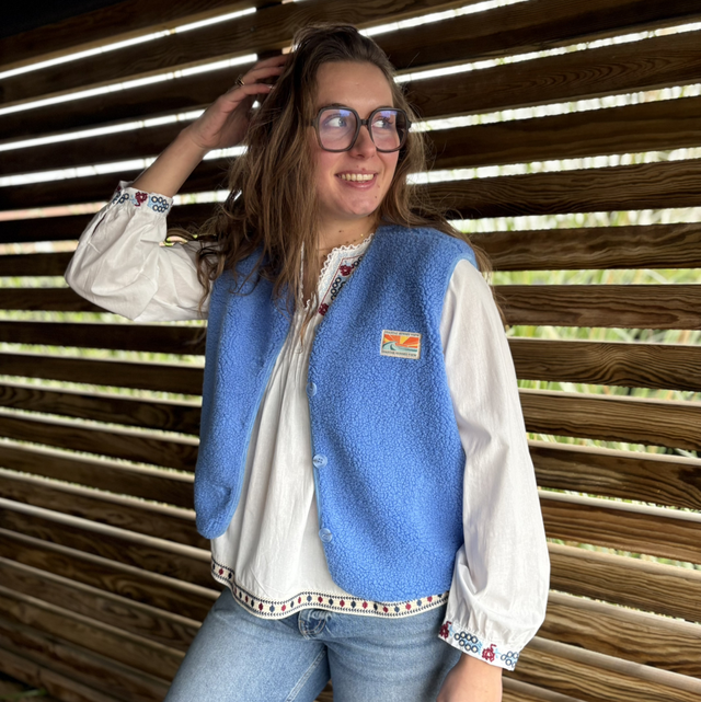 Gilet Alma bleu clair 