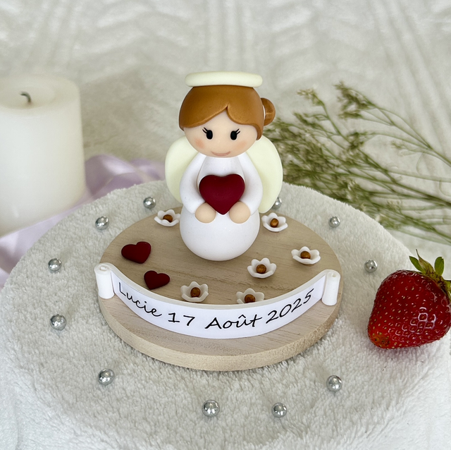 Décoration personnalisable pour pièce montée ange 