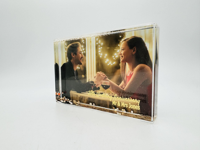 Rose Gold Blox - Photo Frame with foil engraved front