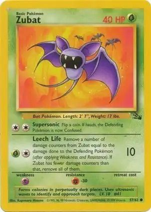 Zubat - 57/62 (Fossil Unlimited)
