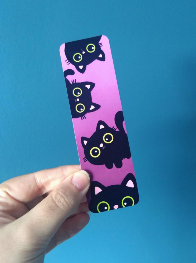 Black cats bookmark