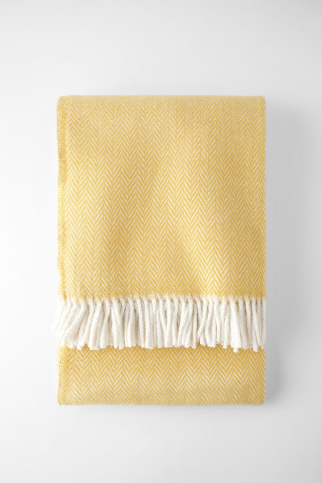 PLAID MOSTAZA SKYLINE 140X180