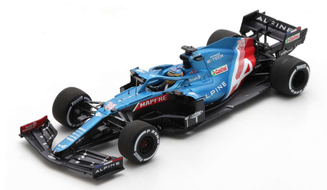 Alpine A521 F. Alonso 3er GP Quatar 2021 Spark 1:43 Formel 1
