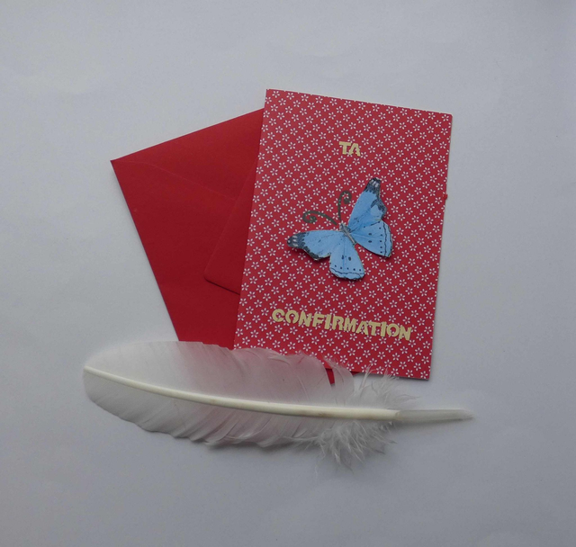 Un papillon pour une confirmation