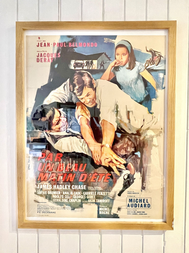 Affiche Vintage Cinema Par un beau matin d&#039;été - Belmondo