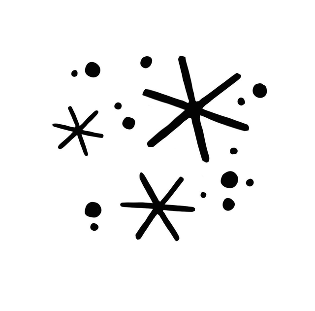 Mini Stempel Sternenmeer