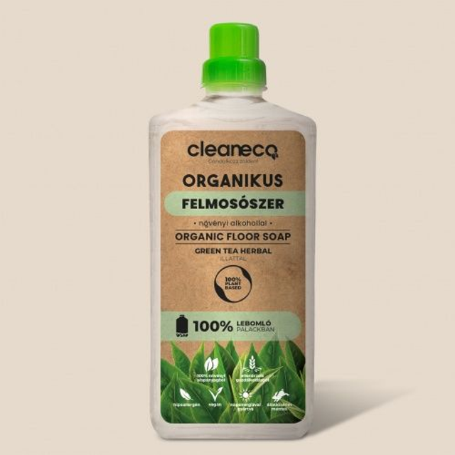 Cleaneco - Organikus felmosószer - növényi alkohollal - Green Tea Herbal illattal