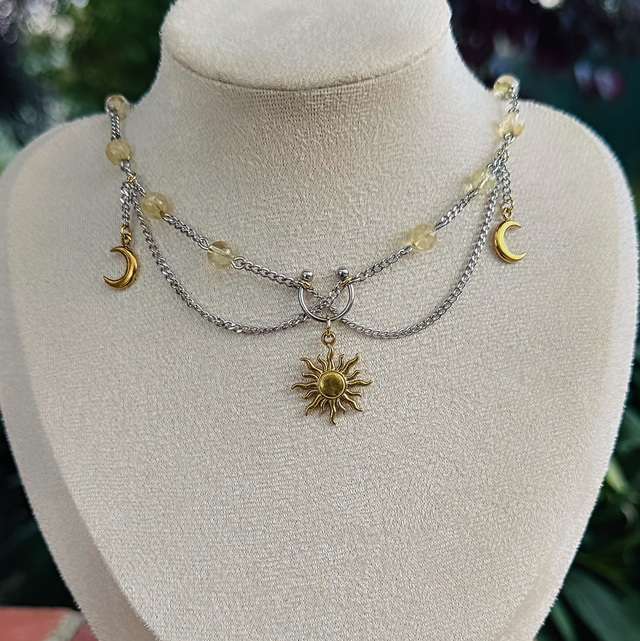 Collier KHÉPRI citrine