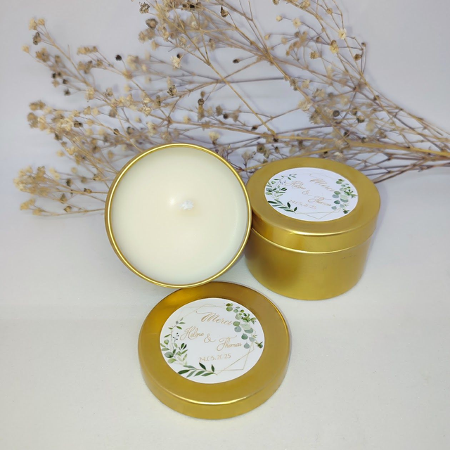 Bougie personnalisée &quot;cadeau invité&quot;