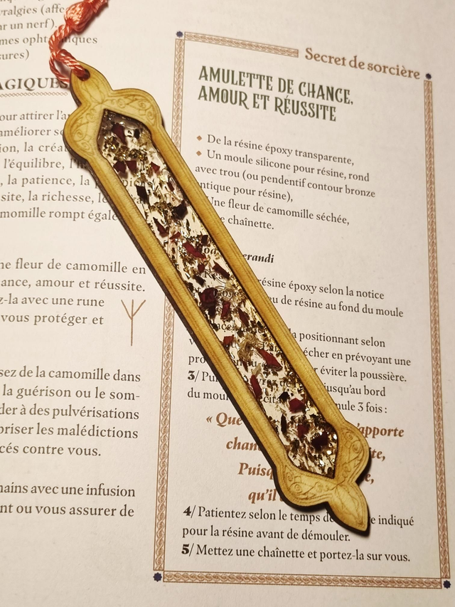 Marque-Grimoire #11 Rose et Camomille