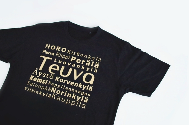 Teuva kultaiset kylät naisten t-paita