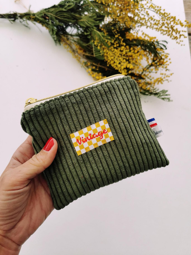 Pochette ROMY &quot;vintage&quot; Kaki