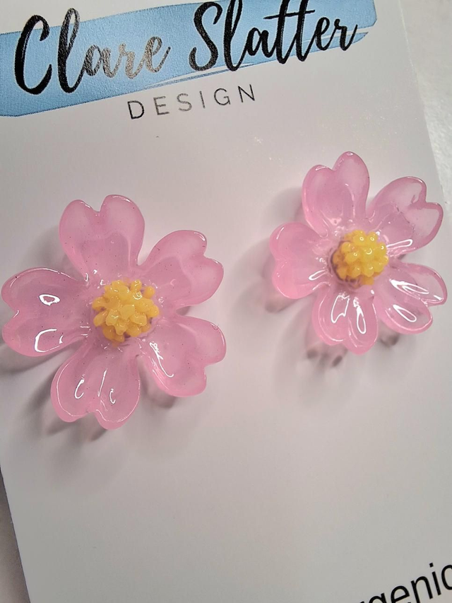 Sakura cherry blossom studs