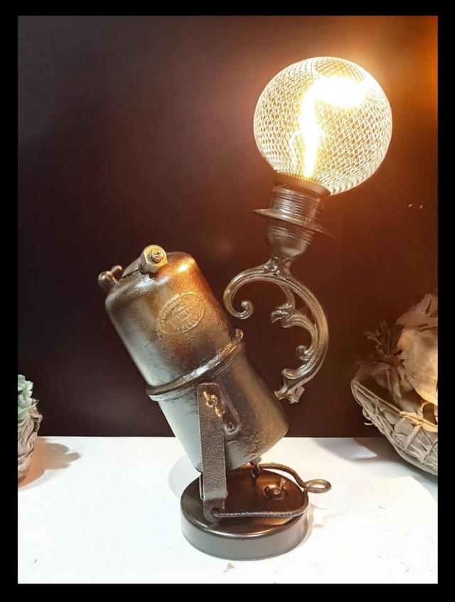 Carbure inclinable, Lampe d'ambiance déco à poser - Artisanat Français
