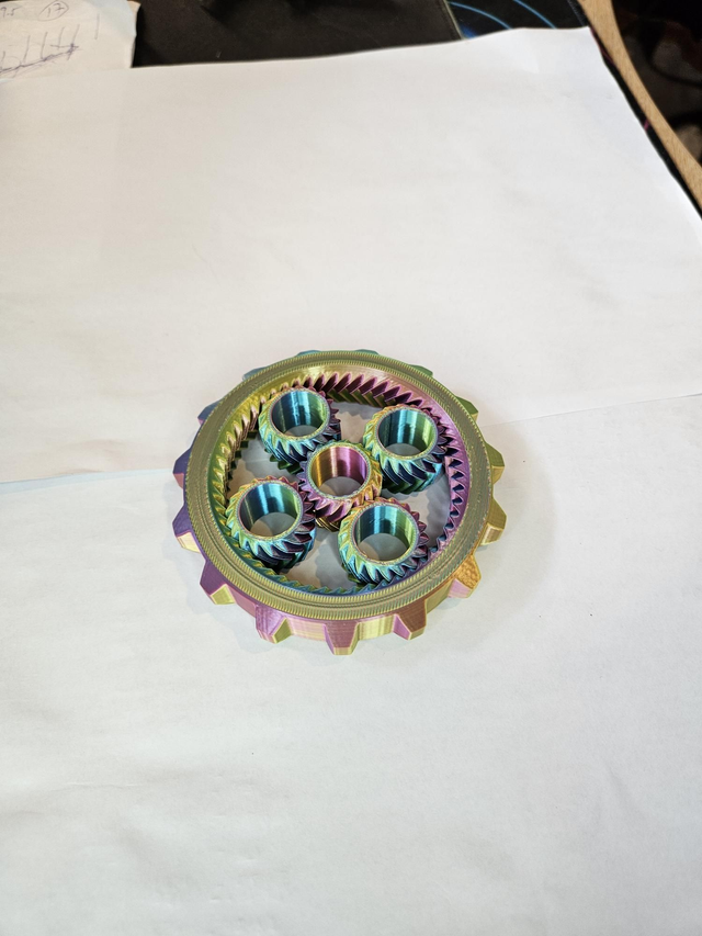 3D Printed Fidget Spinner, All Plastic, Fun for All Ages, ADHD & Autism Relief