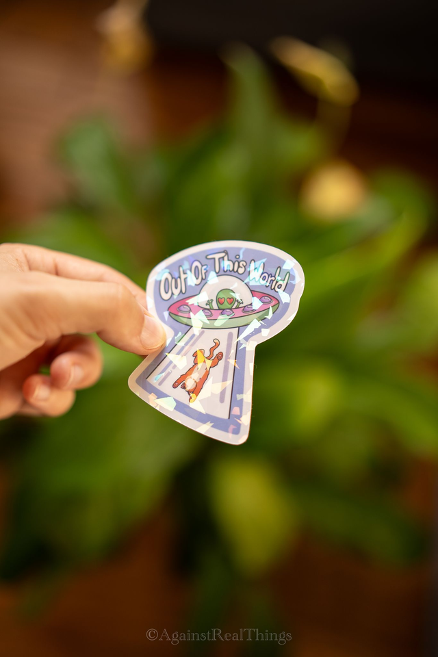 Sticker UFO Cat