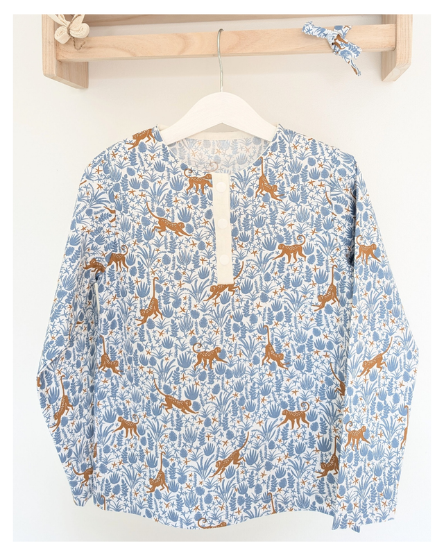 Chemise "Gustave" – coton OEKO-TEX® – motif jungle