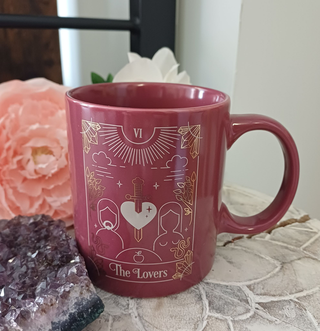 The Lovers Tarot Ceramic Mug 