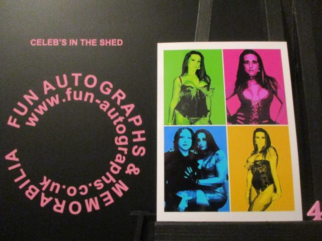 Tina Love Authentic Autographed 6x4.5 Pop Art Limited Edition (4)