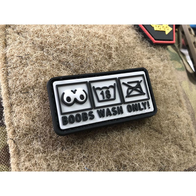 JTG Boobs Wash Only Patch / JTG 3D Rubber Patch