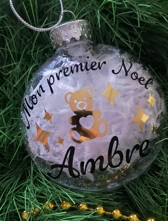 Boule de Noël personnalisée "Mon 1er Noël"