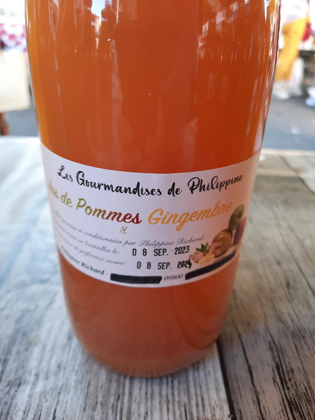 Jus de pommes Gingembre