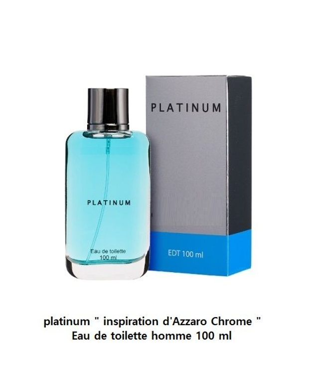 platinum " inspi d'Azzaro Chrome " Eau de toilette homme 100 ml 