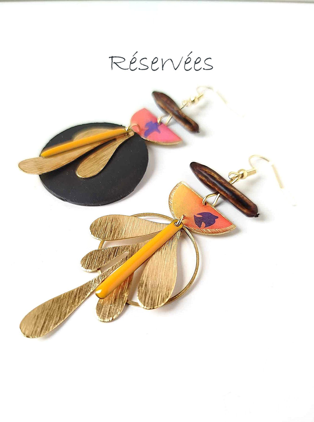 Commande de Sandra - BO Asymétrique avec graines + BO asymétriques + BO médiévales - Réservées