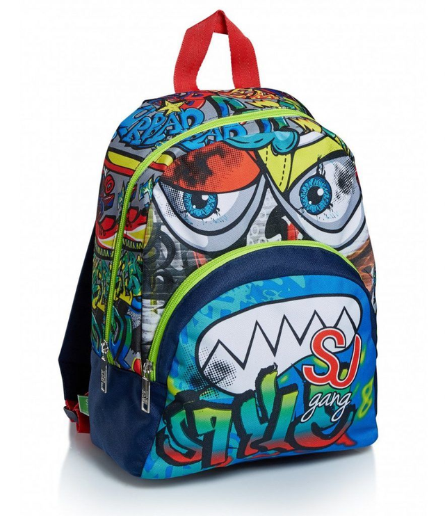 Zaino ASILO  Seven Small SJ GANG FACCE Boy blu