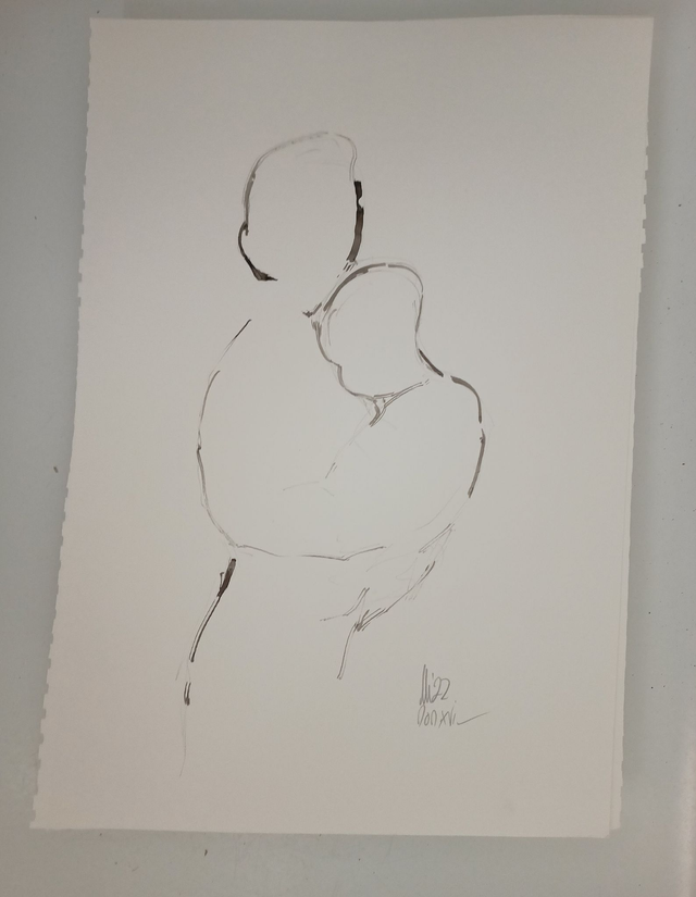 Parent and child drawing