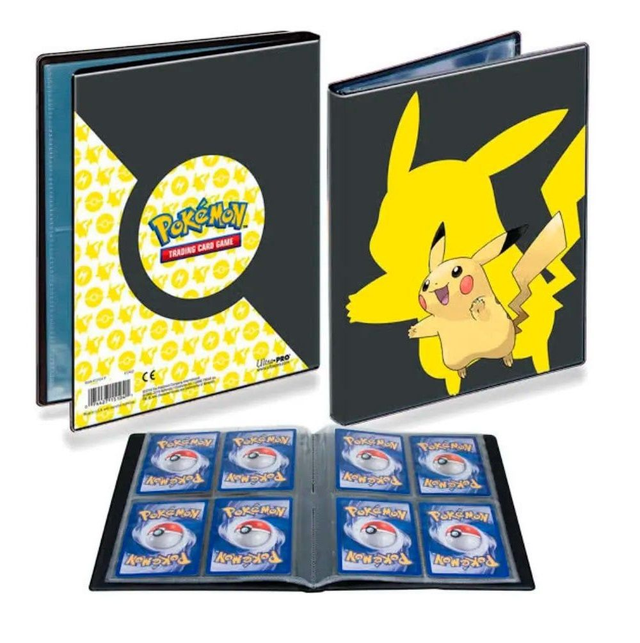 Portafolio para cartas Pokemon Pikachu de 4 bolsillos