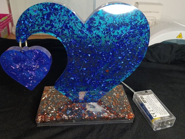 Double cœur personnalisé sur commande 