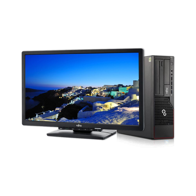 Postazione Completa PC FUJITSU E720 SFF - Intel Core i5 8GB 240GB SSD Windows 10 Pro + Monitor Fujitsu 20T6-LED 20" USATO 12 MESI DI GARANZIA 