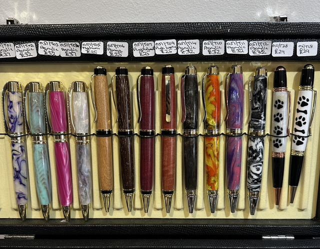 Handmade Wooden and Acrylic Twist Pens (part 1 various prices)
