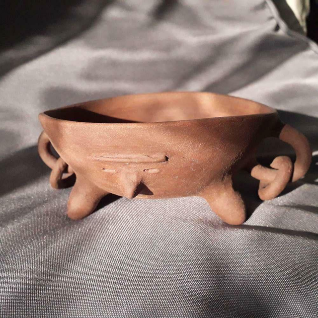 Ceramic Burner with Motives of the Neoliticum 