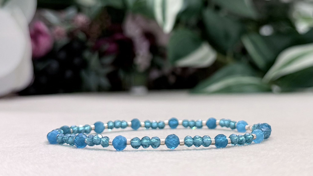 Bracelet | Apatite Bleue - Sobre