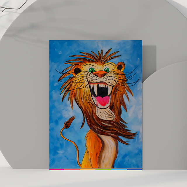 Leeuw | Ansichtkaart A6